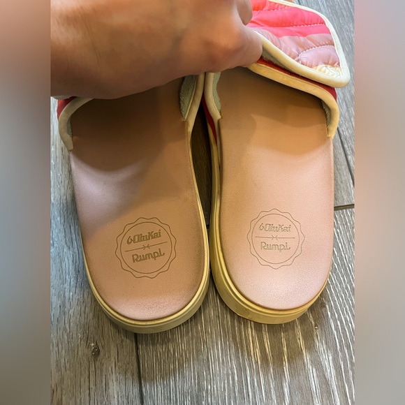 OluKai x Rumpl Nu’a Mino Slide Sandal Quilted Pink Sea Salt 20469 - Women’s 10 - Picture 11 of 11